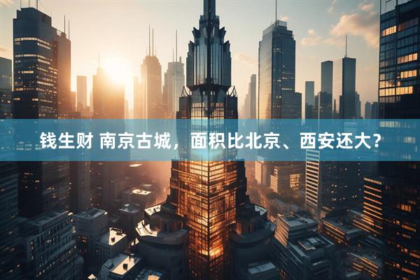 钱生财 南京古城，面积比北京、西安还大？