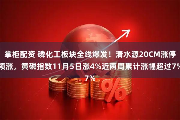 掌柜配资 磷化工板块全线爆发！清水源20CM涨停领涨，黄磷指数11月5日涨4%近两周累计涨幅超过7%