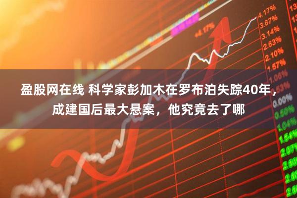 盈股网在线 科学家彭加木在罗布泊失踪40年,成建国后最大悬案,他究竟去了哪