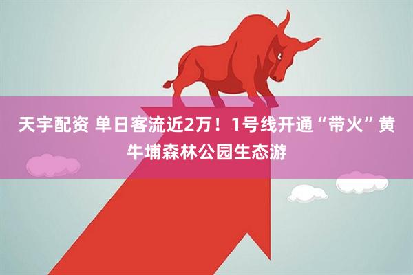 天宇配资 单日客流近2万!1号线开通“带火”黄牛埔森林公园生态游